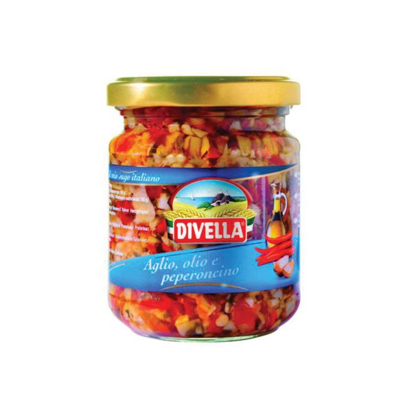 Divella Aceite con Ajo y Chile Picante Italia