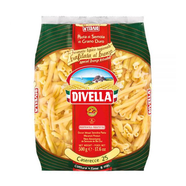 Divella Caserecce 25 (Formato Tipico Regionale Trafilata al Bronzo)
