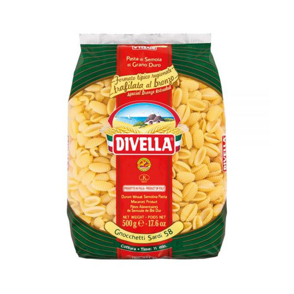 Divella Gnocchetti Sardi 58 (Formato Tipico Regionale Trafilata al Bronzo)