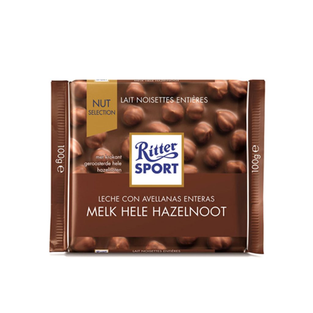 Chocolate oscuro con avellanas Ritter 100gr