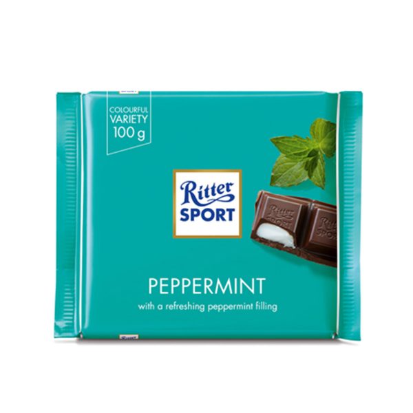 Chocolate leche y menta Ritter 100gr