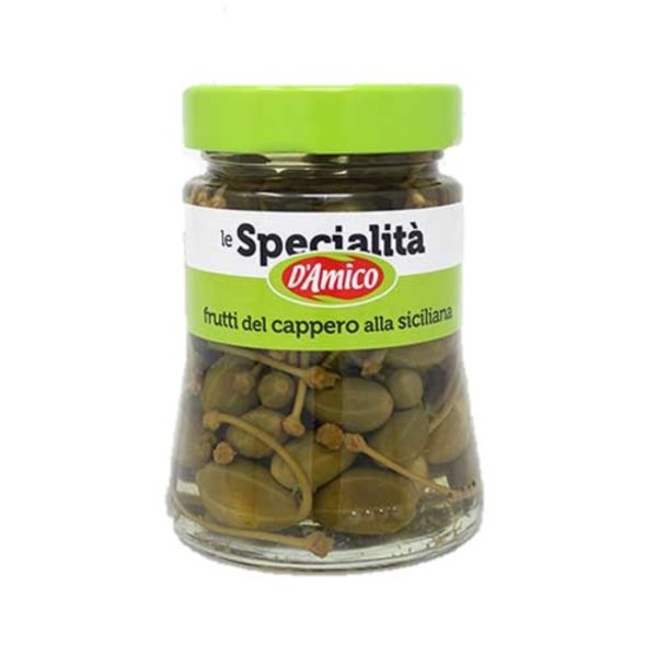 Alcaparras Con Tallo A La Siciliana 190g
