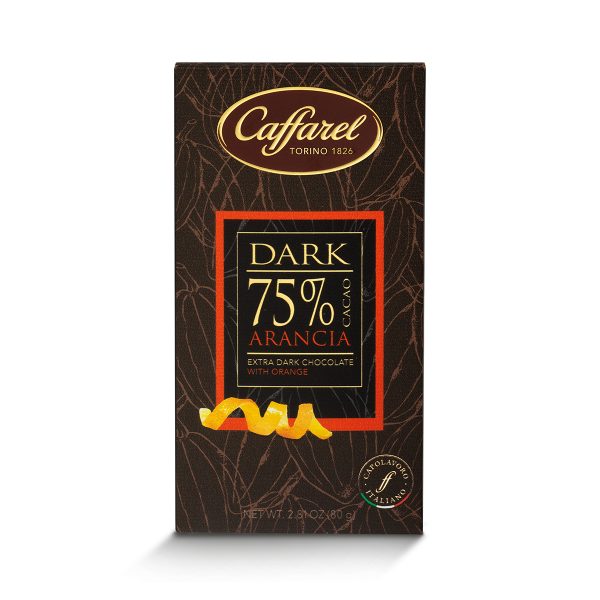 Chocolate amargo naranja 75% Caffarel 80gr