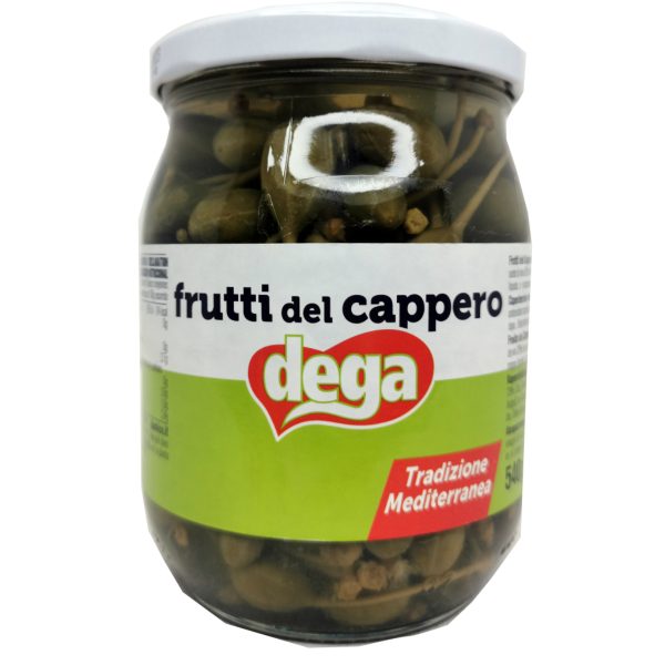 Alcaparras con tallo 540gr Dega
