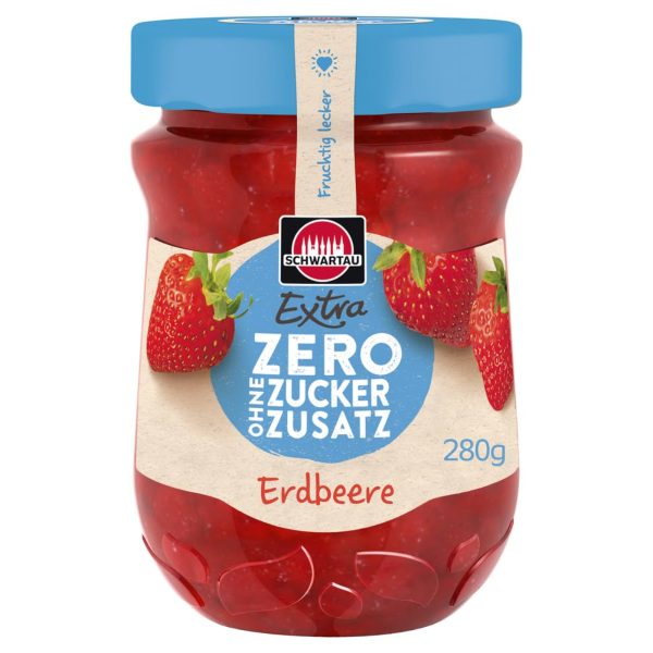 MERMELADA EXTRA FRESA ZERO 280G SCHWARTAU