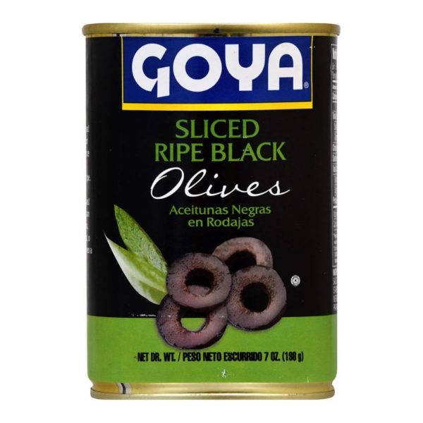 Aceitunas Negras Maduras En Lonchas Goya 198g