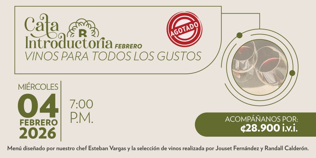 Cata Introductoria Febrero “Vinos para todos los gustos”