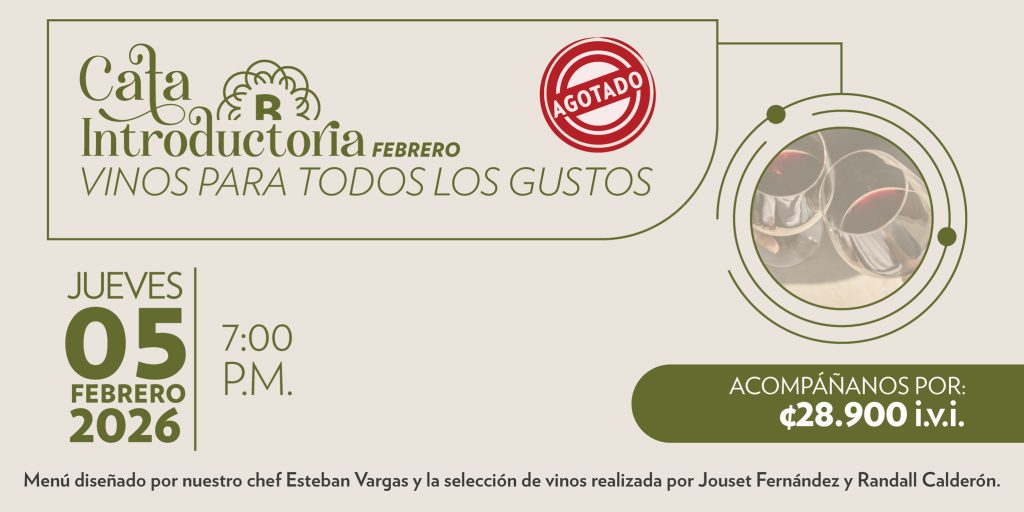 Cata Introductoria Febrero “Vinos para todos los gustos”