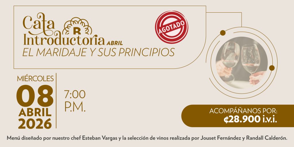 Cata Introductoria Abril “El Maridaje y sus principios”